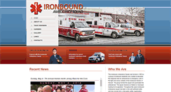 Desktop Screenshot of ironboundambulance.org