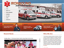 Tablet Screenshot of ironboundambulance.org